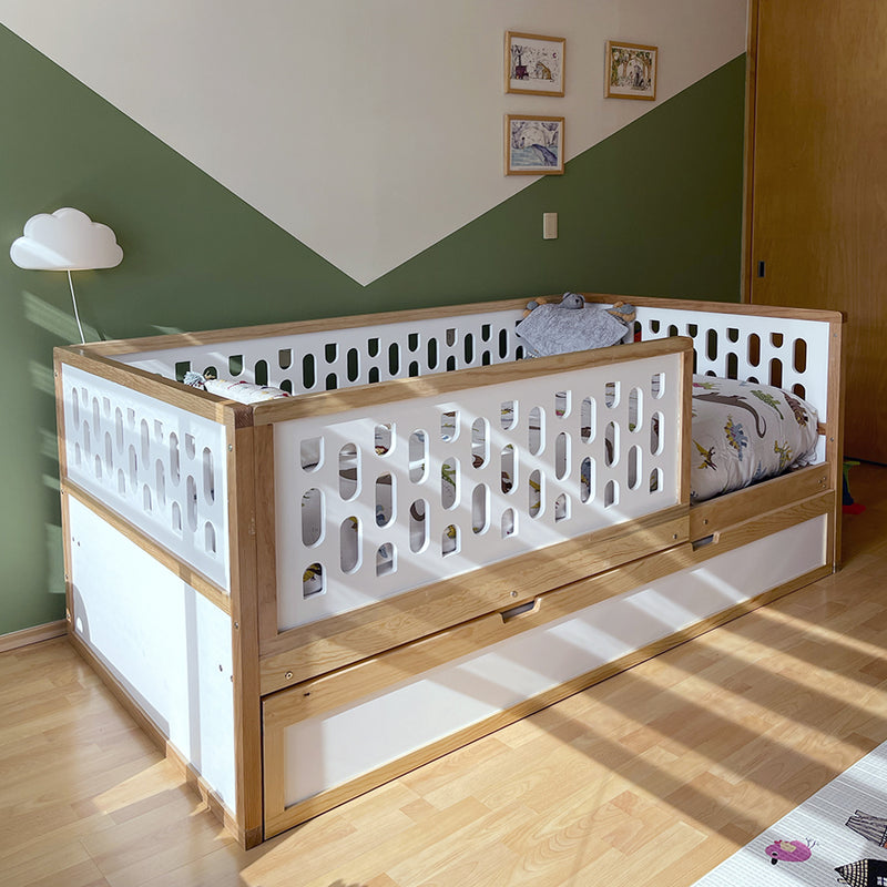 Cama Montessori Individual con Cama Bajera