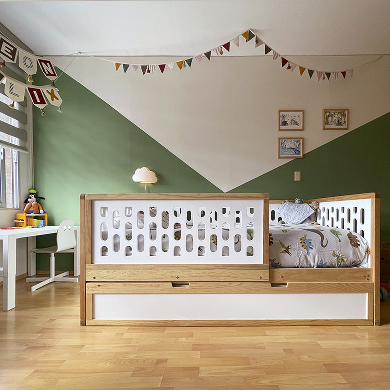 Cama Montessori Individual con Cama Bajera